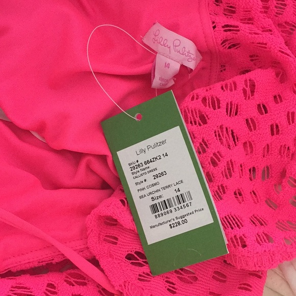 Lilly Pulitzer Pink Callisto Ruffle off shoulder - Picture 8 of 8